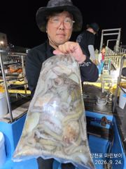 삼천포 마린보이 9. 26. 토요일 마릿수 풍성한 야간문어 출항합니다.