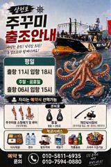 쭈꾸미 평일 11시 출조