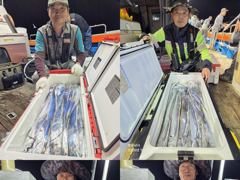 [통영] 통영영운호14석) 먼바다 대갈치 토요일출조 바람통에도 쿨러가득까…